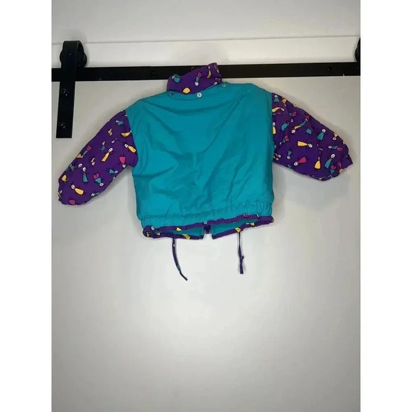 Vintage 80s 90s Circo Color block Puffer Jacket Toddler Size 3T unisex stick ppl - Picture 5 of 8
